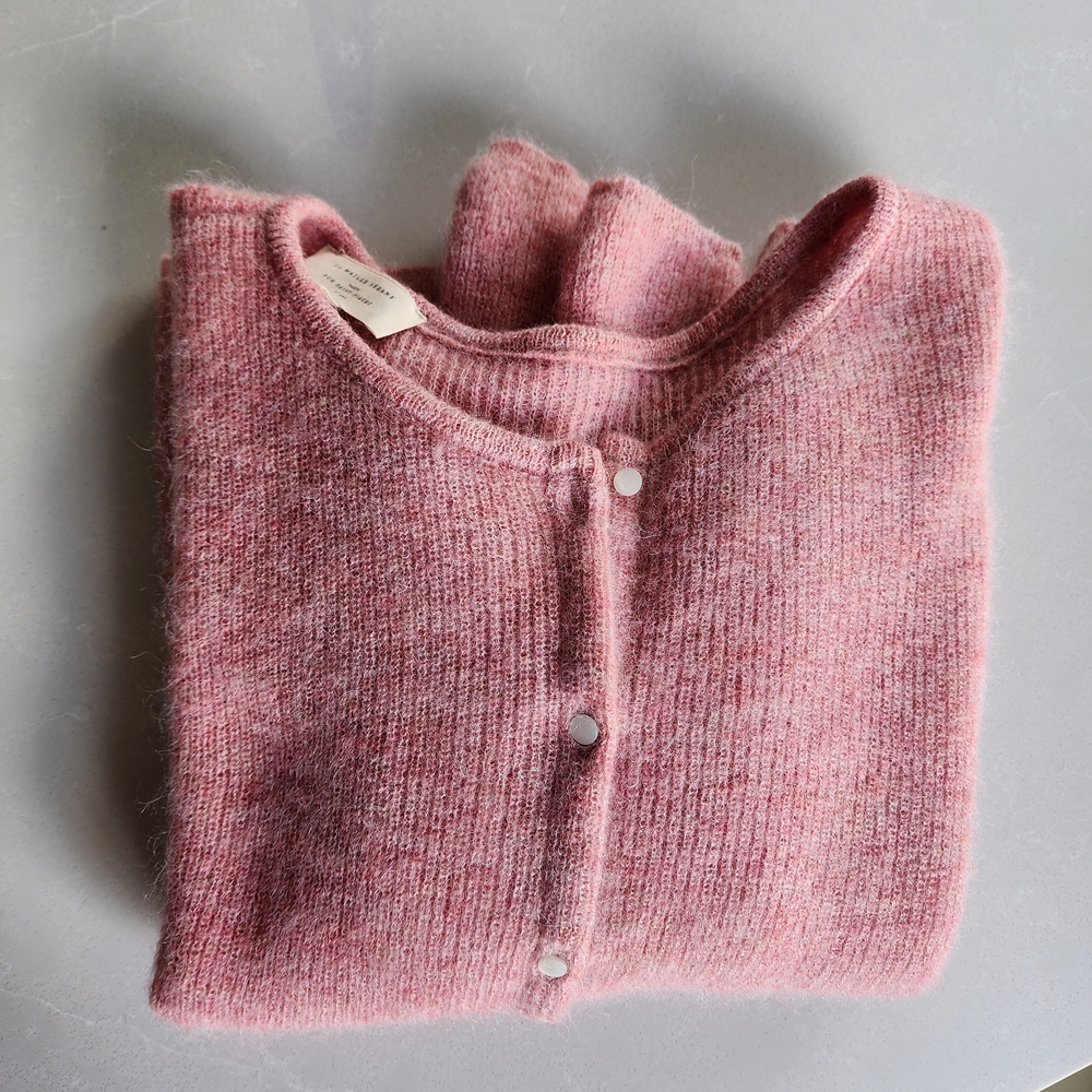 Sézane Gaspard Cardigan (X-small) - Rosewood (Soft Pink) - Like New!